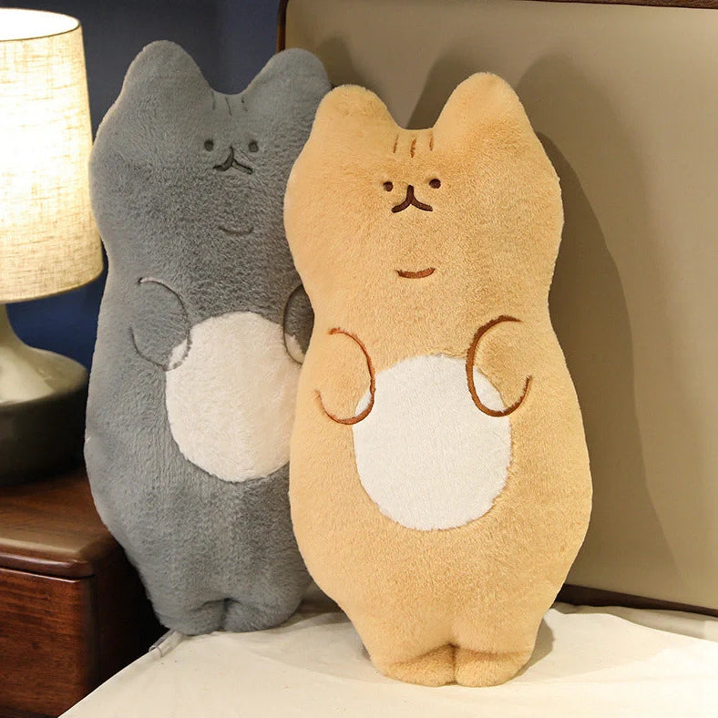 70cm cartoon cat plush toy in lying and standing poses with five colour variations