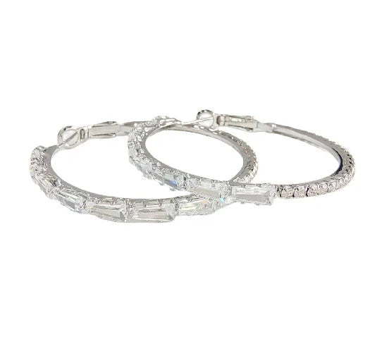 Elegant gold zircon earrings with vintage-inspired design and mixed gem inlay