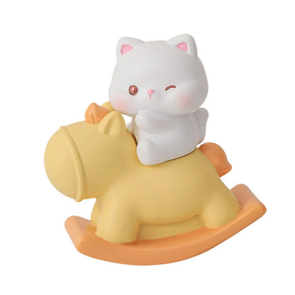 Hokey Pokey Station decompression doll desk ornament showing 6.5cm tall resin figure with cartoon animal design