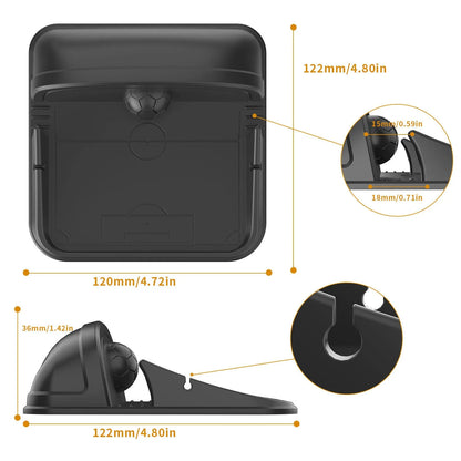 Silicone automobile and desktop phone holder in Peak-X5 colour showing non-slip construction
