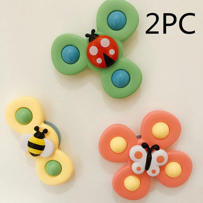 Kids insect spinner rattle bath toy for toddlers, durable and waterproof