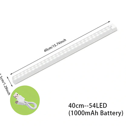 Stainless steel wireless LED motion sensor night light with magnetic wall mounting