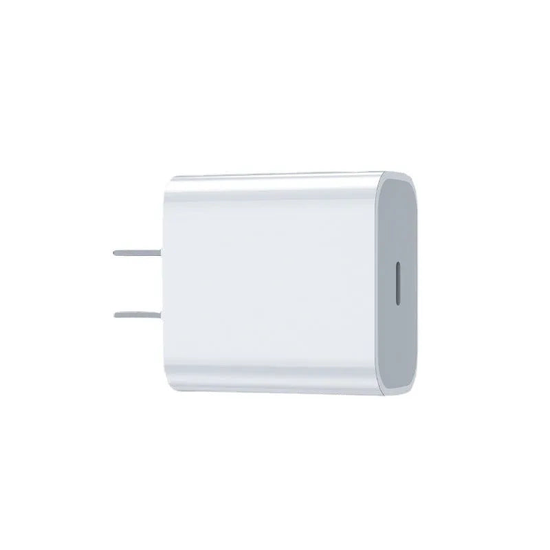 Mobile phone charger with USB interface showing American and European plug configurations