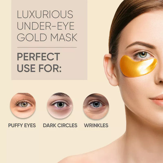 24K Gold Eye Mask Patch for under-eye bags and wrinkles