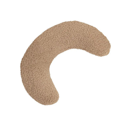 U-shaped blue cat pillow with adjustable collar for feline cervical support and comfort