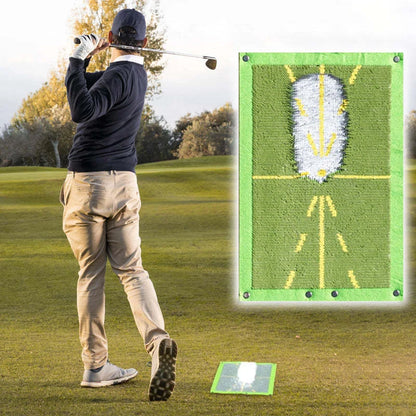 Portable Golf Swing Training Mat with directional detection for accurate swing analysis