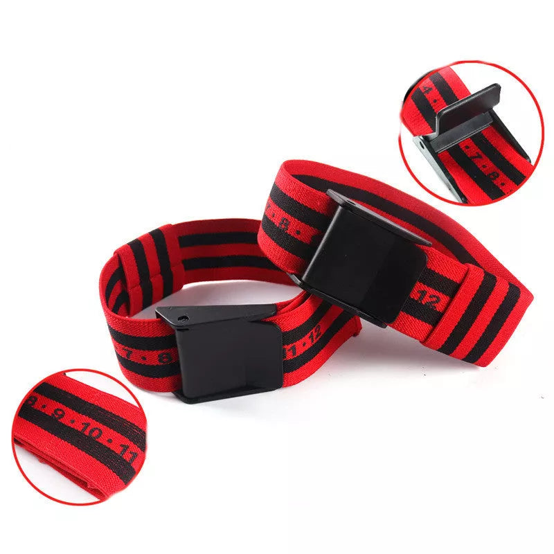 Limit blood flow training belt auxiliary strap with arm and leg bands for occlusion training