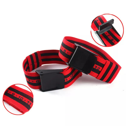 Limit blood flow training belt auxiliary strap with arm and leg bands for occlusion training