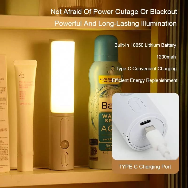 Smart Motion Sensor LED Night Light with adjustable brightness and color temperatures