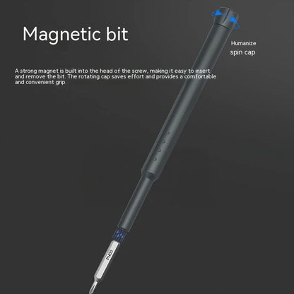 44-piece screwdriver set with S2 alloy steel bits in 37mm x 37mm x 150mm storage case