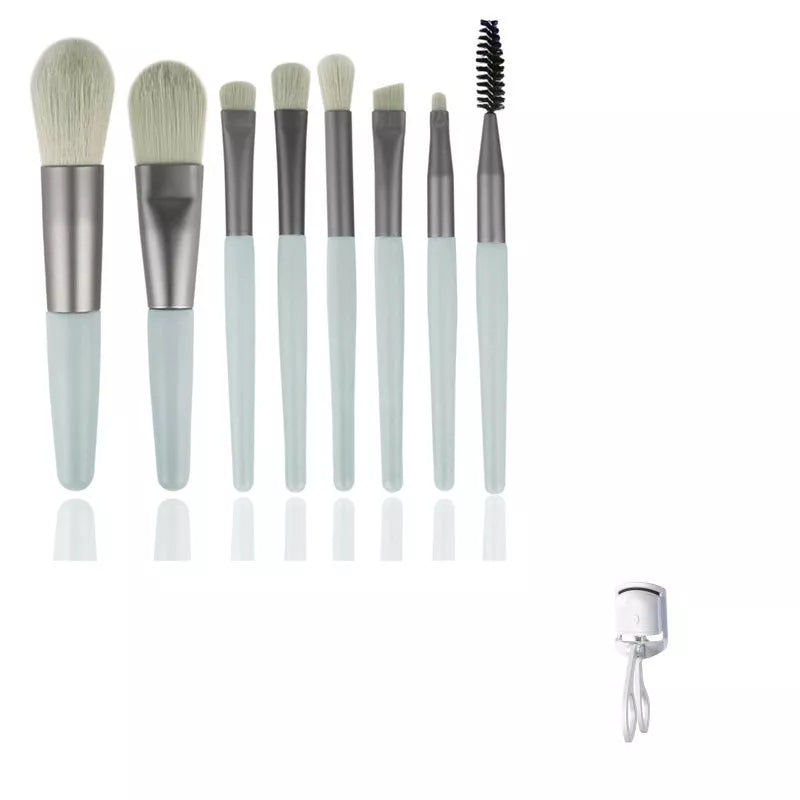 Electric Heating Eyelash Curler in white, pink, and green colors for safe, effective lash curling