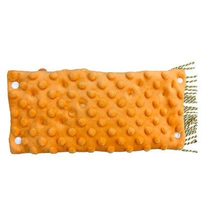 Alzheimer's sensory toy pillowcase measuring 12x27cm with polyester yarn tactile surface