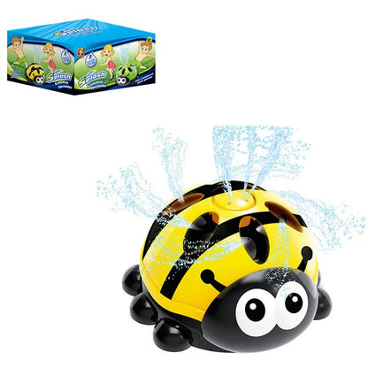 Colorful outdoor water sprinkler toy with cactus-shaped design for kids to enjoy in the backyard