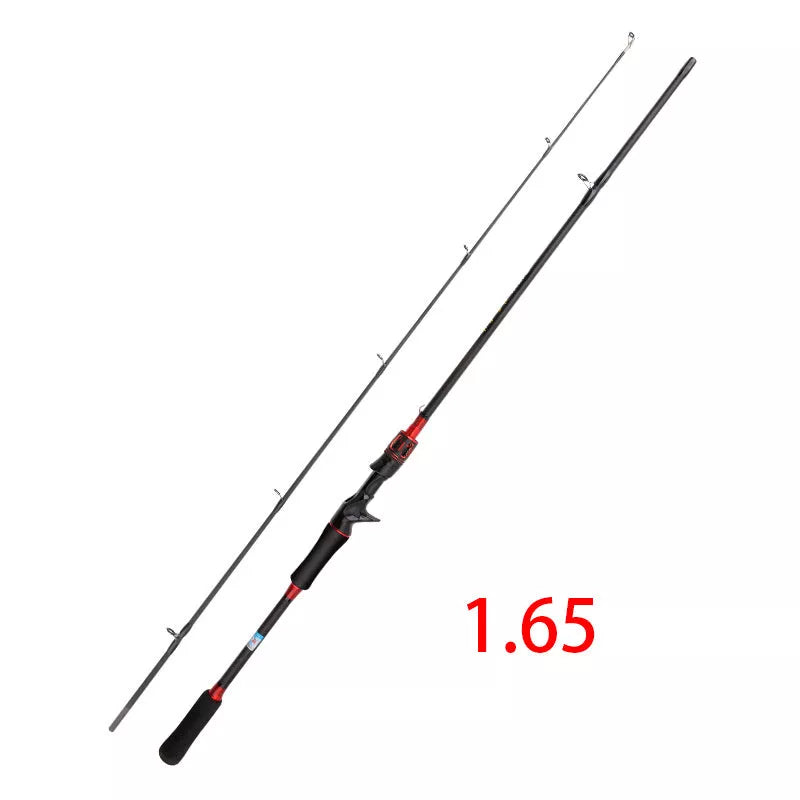 Carbon Luya Long-range Fishing Rod in red and blue colors for sea and freshwater fishing