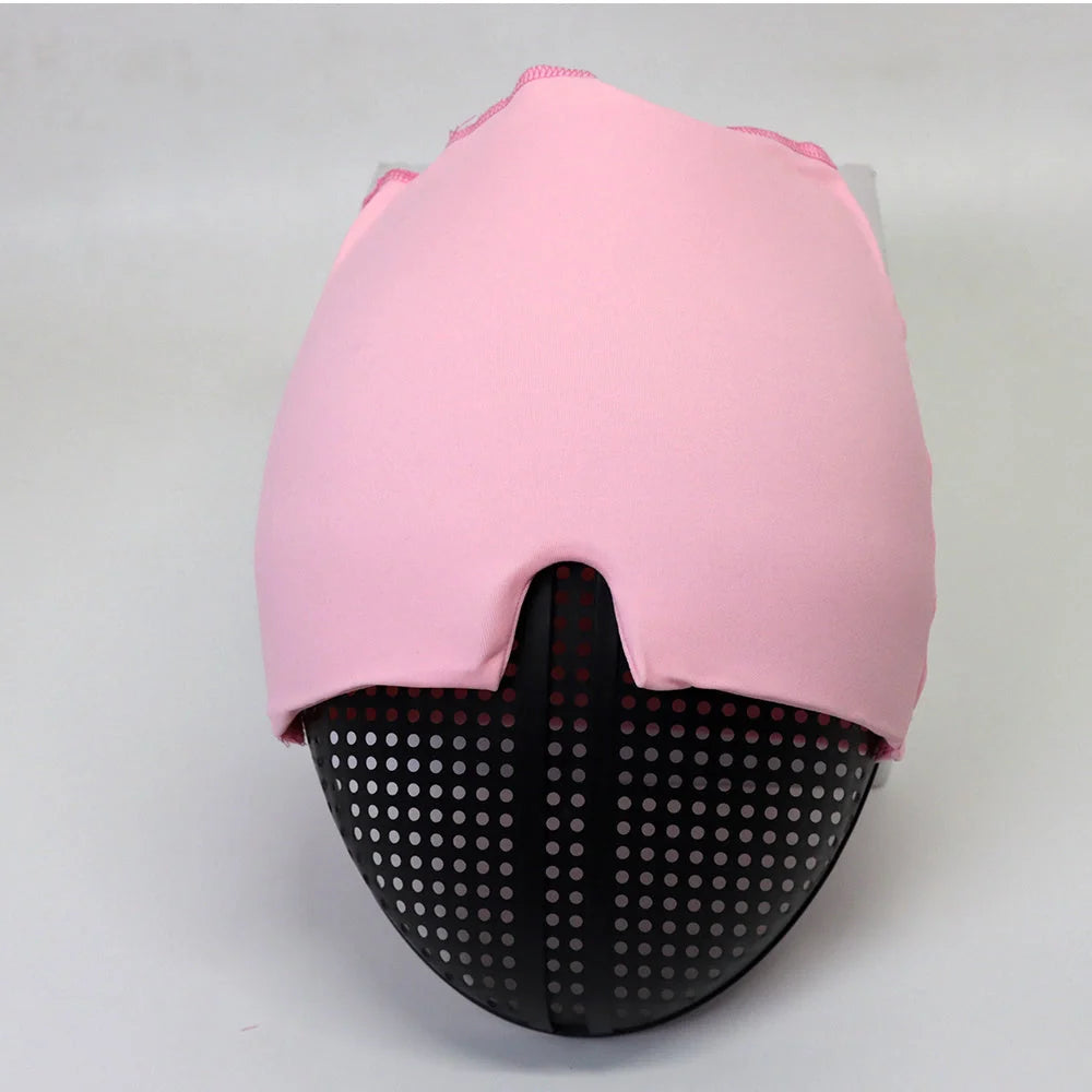 Cold Therapy Migraine Relief Hat in black and pink with soft gel design for headache relief