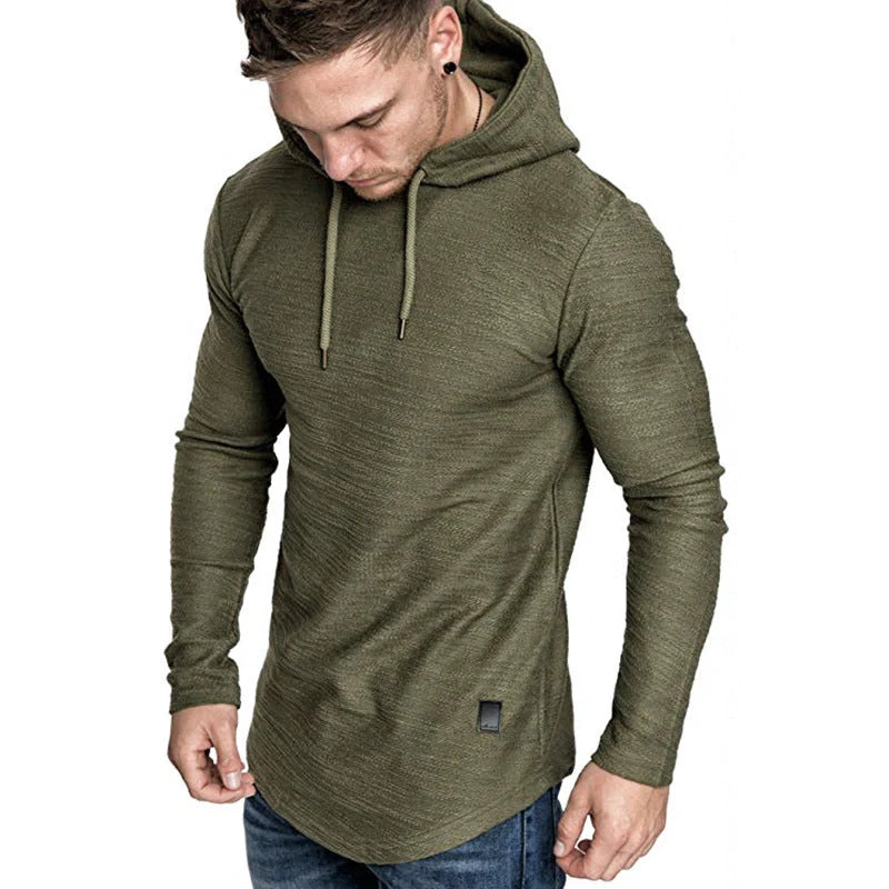 Men's slim fit hoodie in various colors, perfect for gym or casual wear