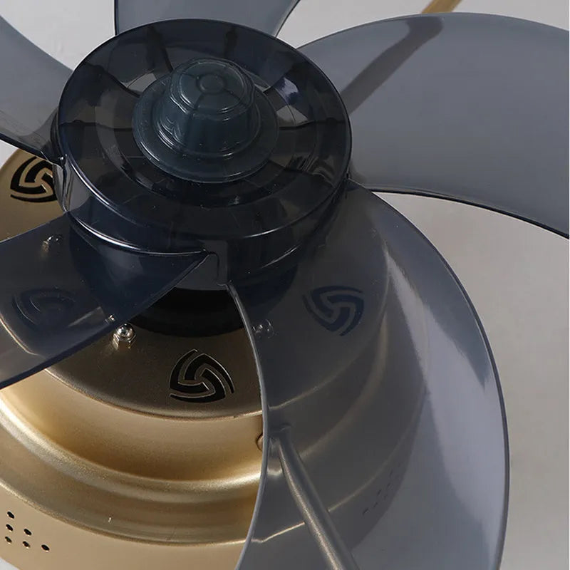 Nordic-style 50cm ceiling fan lamp with integrated LED light in a choice of colours.