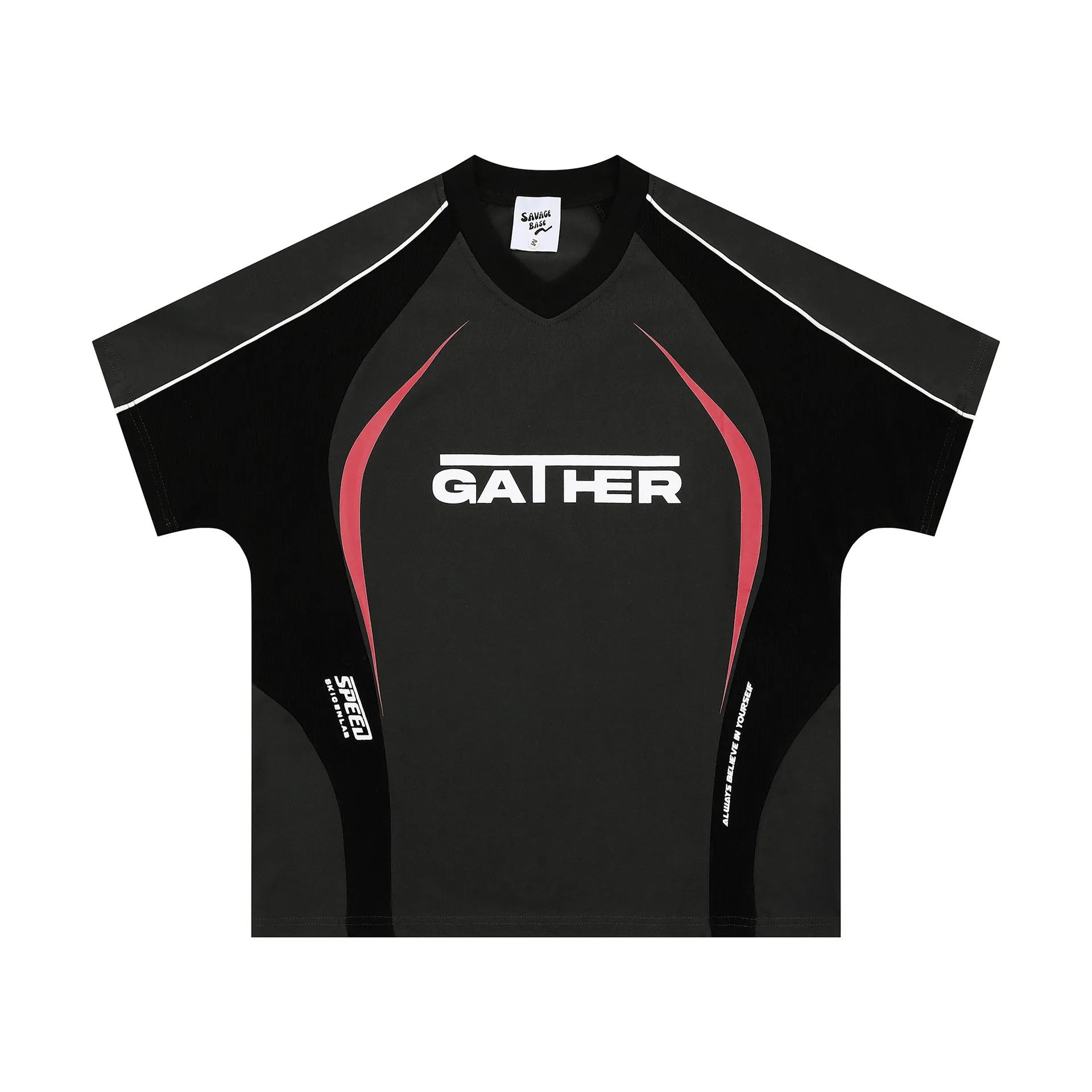 Men's loose fit t-shirt with colour matching letters print in black or apricot