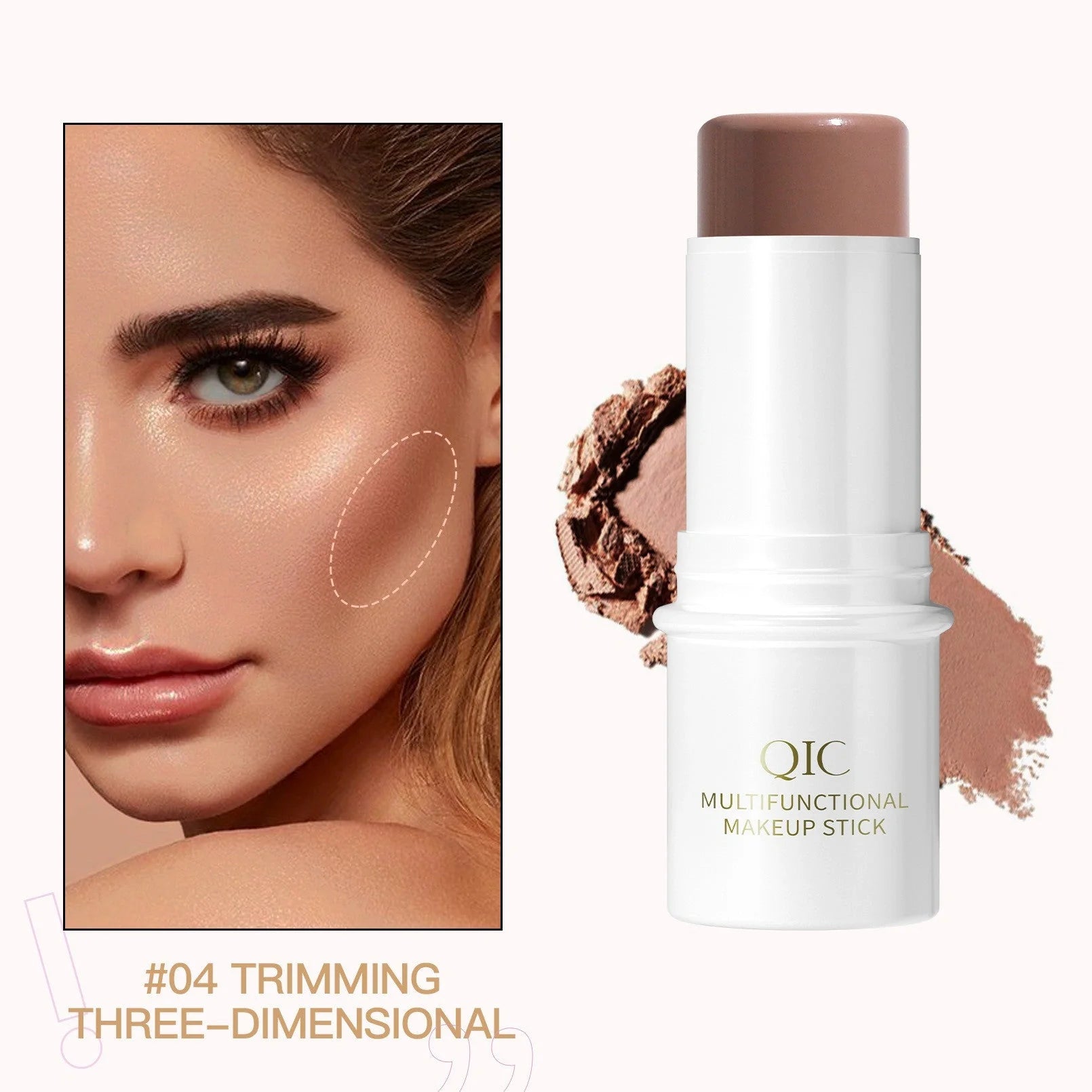 3-in-1 Highlighter Pen for Face Concealer, Contouring, and Bronzer