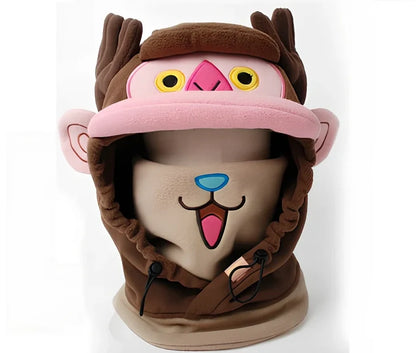 Brown Bear cartoon ski helmet head cover for winter sports protection with elastic band