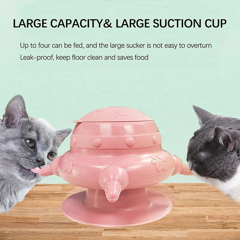 Pink silicone pet nursing device with bionic breast design and four pacifiers for puppy and kitten feeding