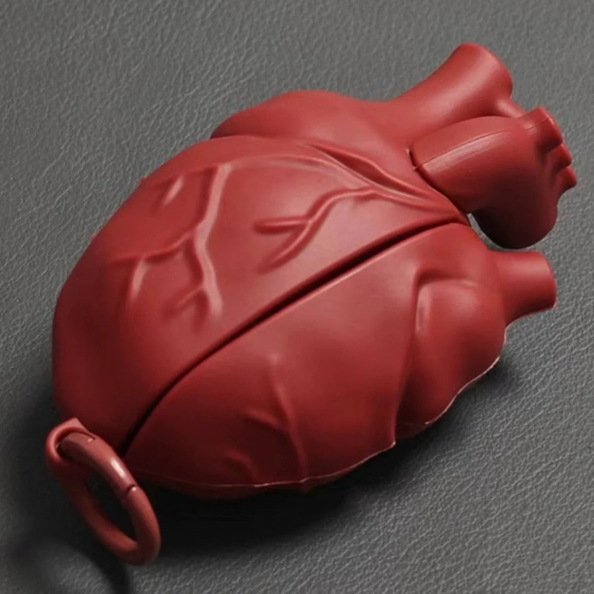 3D Heart Design Silicone Case for AirPods Pro/3 in Wine Red and Ivory White