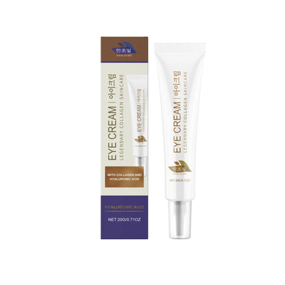 20g container of collagen and hyaluronic acid eye cream for the eye area.