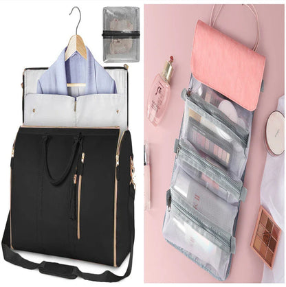 Spacious Travel Duffel Bag - Versatile Women's Handbag with Folding Suit Compartment in Multiple Color Options