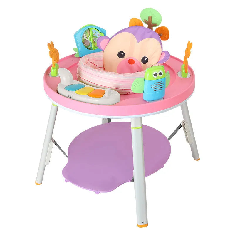 Three-in-one baby jumping chair with developmental toys for vision, intelligence, and motor skill training