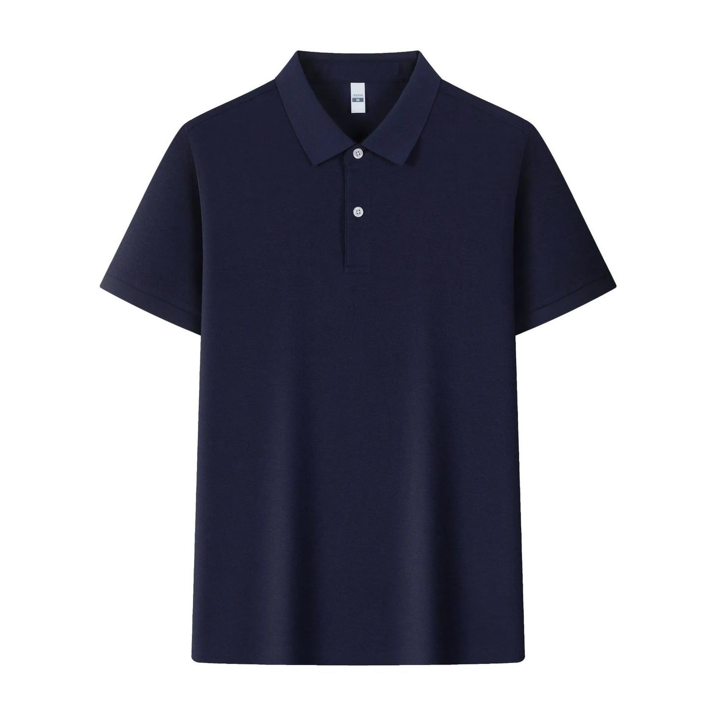 Lapel collar silk polo shirt in ice silk fabric available in multiple colours with asymmetric detail