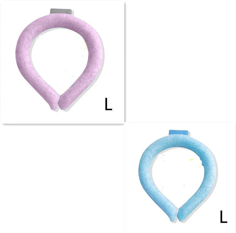 Innovative Cooling Neck Ring in various colors, designed to keep you cool and comfortable during hot summer weather.