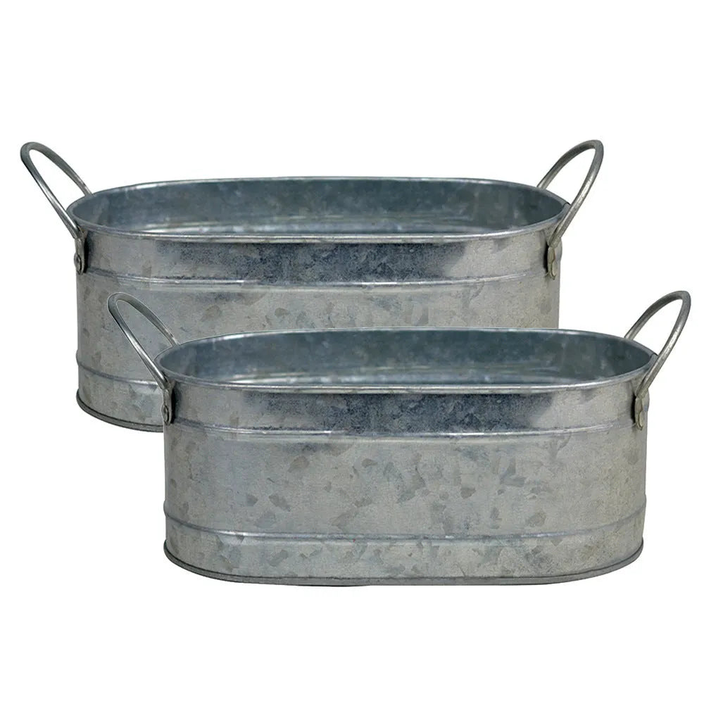 Iron sheet succulent flowerpot on desktop, 15cm diameter, corrosion-resistant and water-saving for indoor plants.