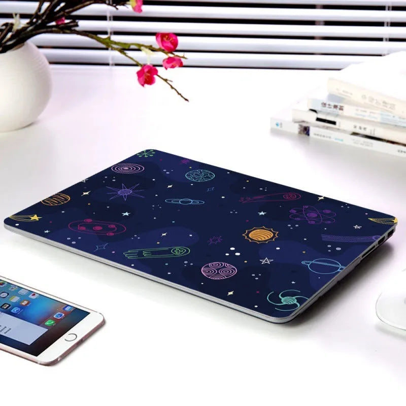 Cartoon Space Series hard plastic laptop case for Apple MacBook Air Pro Retina, nine picture options