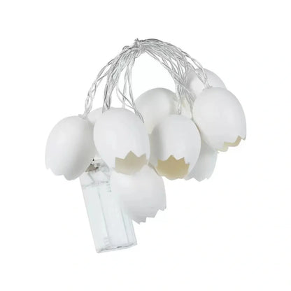 LED egg lantern string lights with 10 bright bulbs for festive decorations