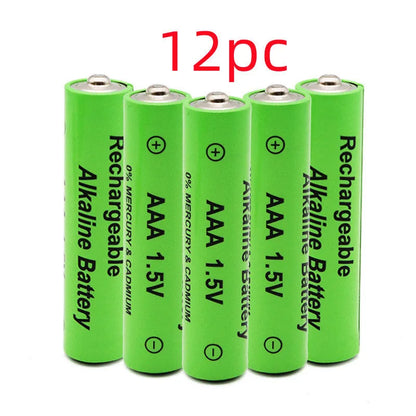 Alkaline rechargeable AA battery with 3000mAh capacity and 1.5V voltage for household devices