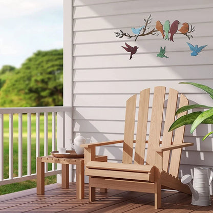 Iron bird branch wall decoration measuring 40cm by 10cm in European-style design