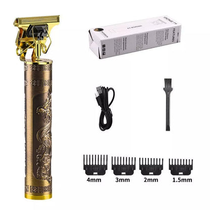 Rechargeable Fashion Hair Clipper Set with washable blade and four limit combs