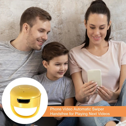 Bluetooth Remote Control Ring for mobile phones in yellow, blue, and pink colors