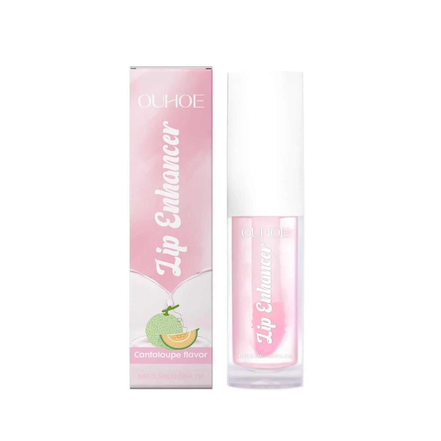 Green apple flavour moisturising lip oil bottle with plant oil blend.