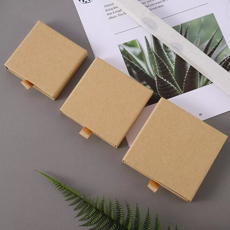 Drawer jewelry box for necklace and bracelet storage in various colors and sizes