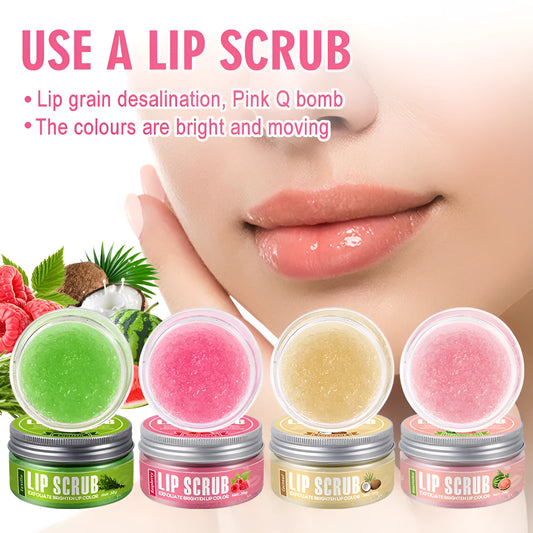 Amatoni lip scrub cream pot in 30g size for exfoliating and moisturising dry lips.