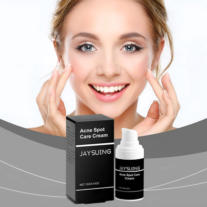 15g tube of hydrating acne face cream with tea tree oil and aloe for blemish treatment