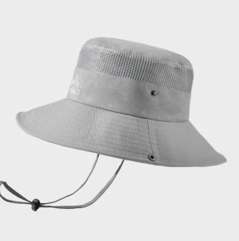 Breathable mesh bucket hat for sun protection in various colors