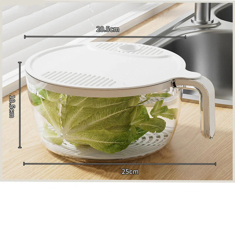 Multifunctional kitchen drainage basin for washing fruits and vegetables
