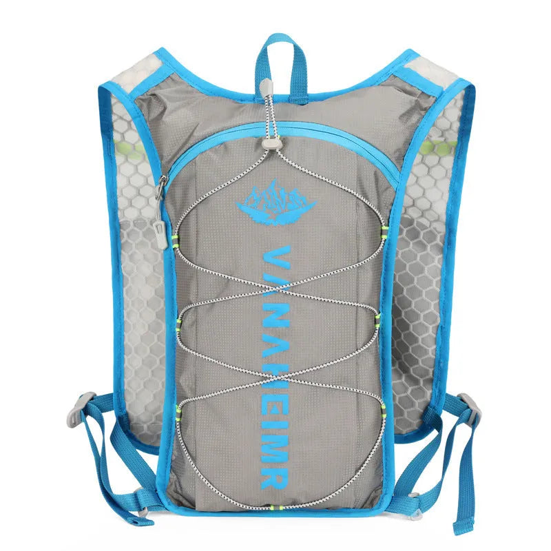 Ultra-light solid-colour outdoor backpack with air pillow belt back system in streamer orange.