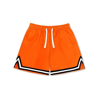 Men's elastic polyester shorts in various colours for summer sports and leisure activities