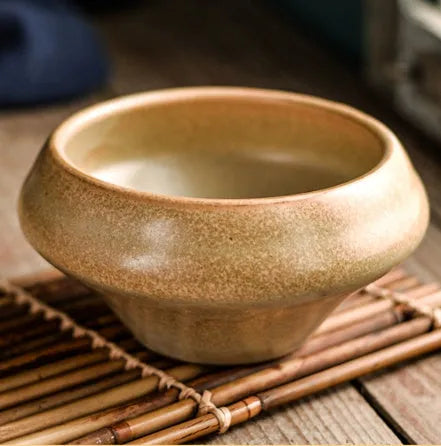 A tall porcelain soup bowl with a Japanese-inspired underglaze pattern, suitable for noodles and microwave use.