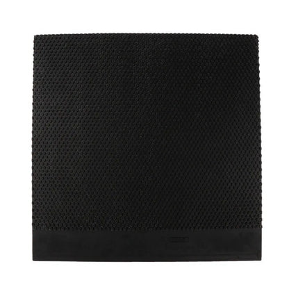 Table tennis racket rubber with small particle surface texture in black and red colour options