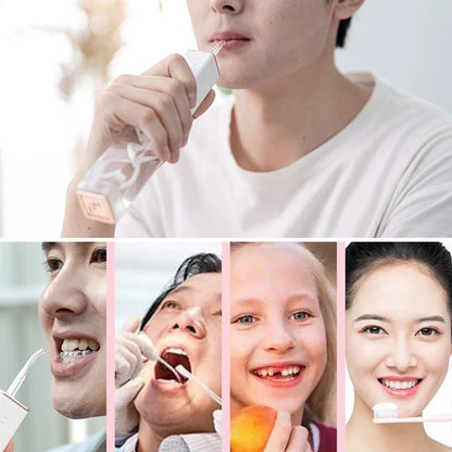 Cordless dental water flosser with powerful water jet for deep cleaning and dual cleaning modes