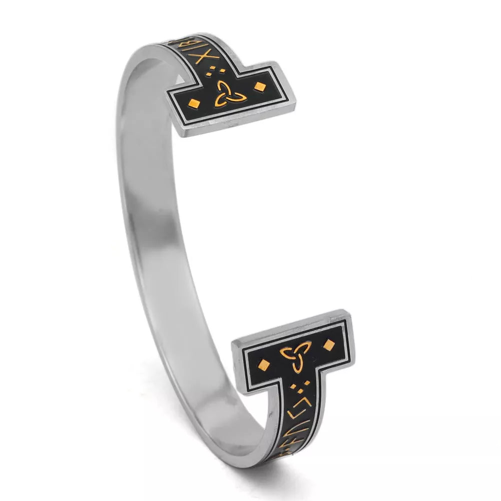 Viking Bracelet Ornament in titanium steel with adjustable live port